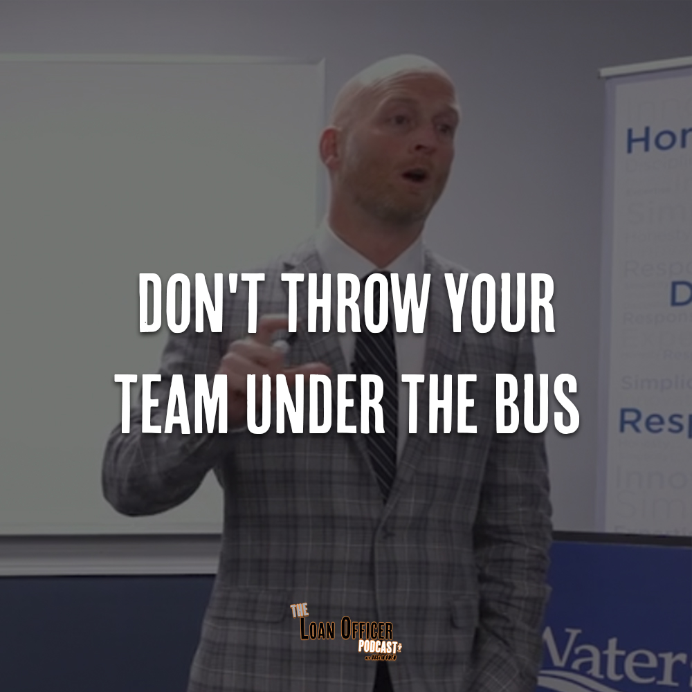 Don’t Throw Your Team Under The Bus