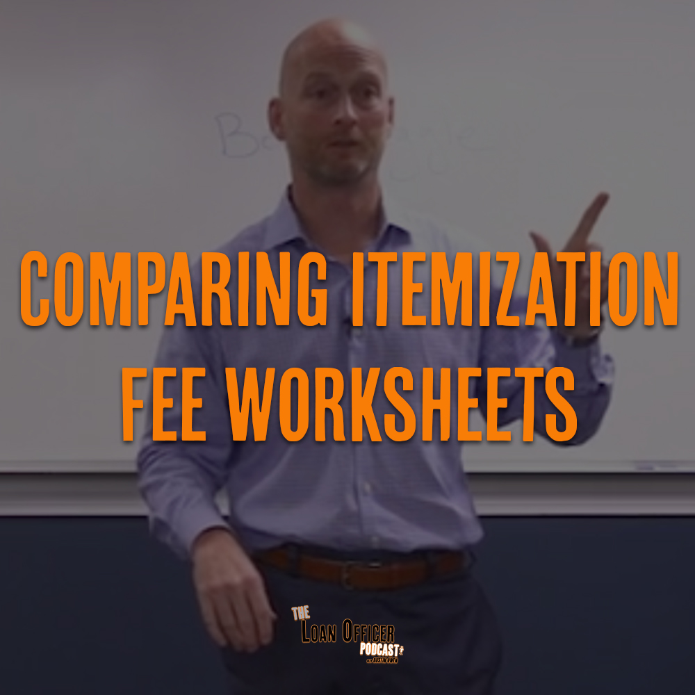 Comparing Itemization Fee Worksheets