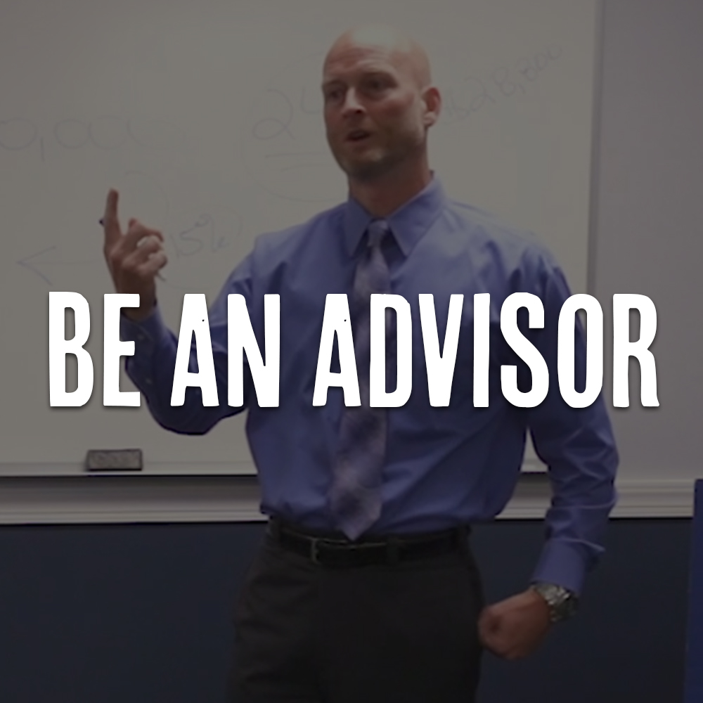 Be An Advisor