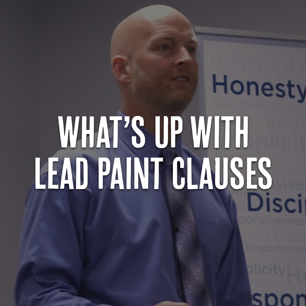 What’s Up With Lead Paint Clauses?